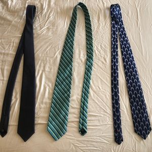 3 Silk Ties - Brooks Brothers, Michael Kors, other